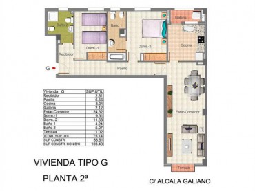 Апартаменты в районе Аликанте, Гран Виа №6